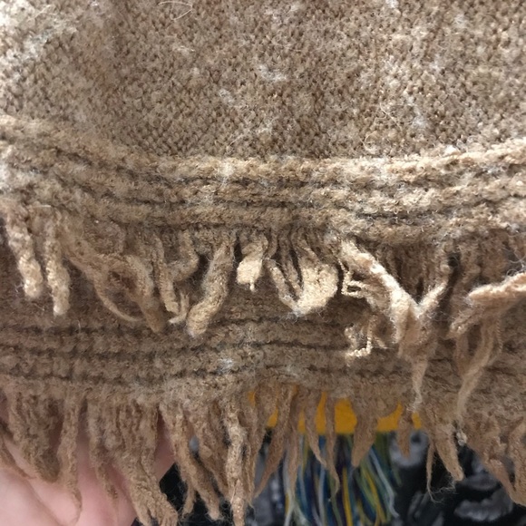 Anthropologie Akemi + Kin Aruna Turtleneck Fringe Sweater wool blend - Picture 5 of 12